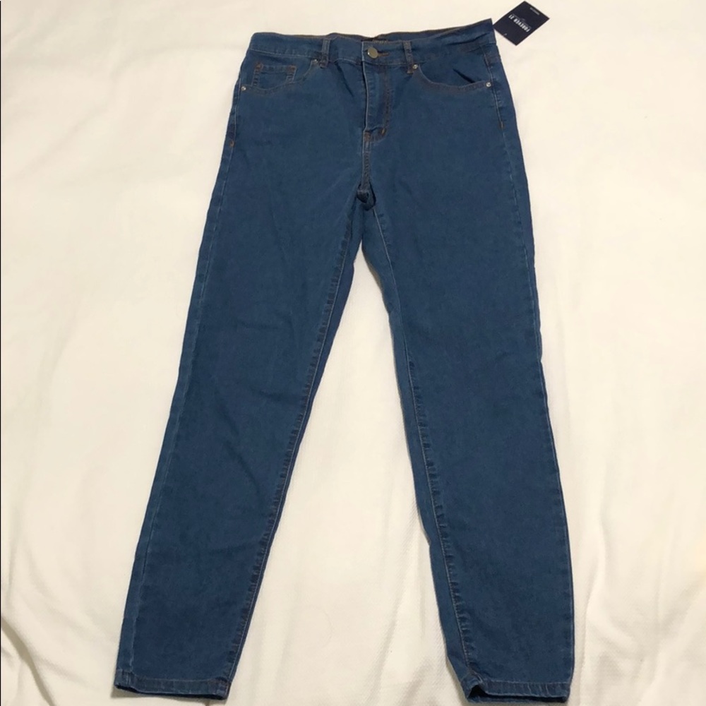 Blue High Waisted Skinny Jeans/Jeggings NWT